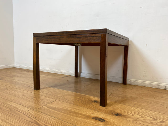 WMK I Schöner skandinavischer Mid-Century Couchtisch I Teakholz mit kunstvollen Fliesen