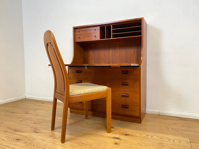 WMK I Seltener skandinavischer Mid-Century Designer Sekretär von Børge Mogensen , Vollholz in Teak I Schreibschrank Schreibtisch Desk Kommode Danish Design Vintage Teakholz Berlin Dresden München
