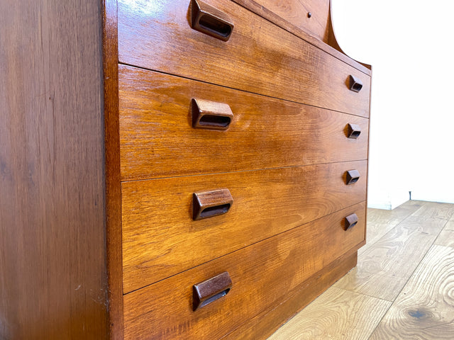 WMK I Seltener skandinavischer Mid-Century Designer Sekretär von Børge Mogensen , Vollholz in Teak I Schreibschrank Schreibtisch Desk Kommode Danish Design Vintage Teakholz Berlin Dresden München