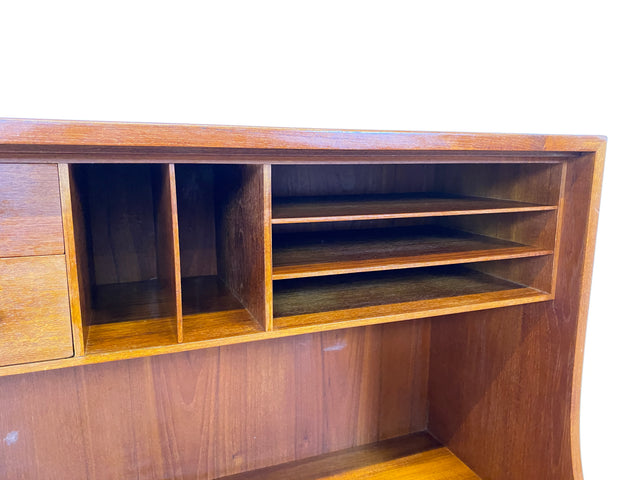WMK I Seltener skandinavischer Mid-Century Designer Sekretär von Børge Mogensen , Vollholz in Teak I Schreibschrank Schreibtisch Desk Kommode Danish Design Vintage Teakholz Berlin Dresden München