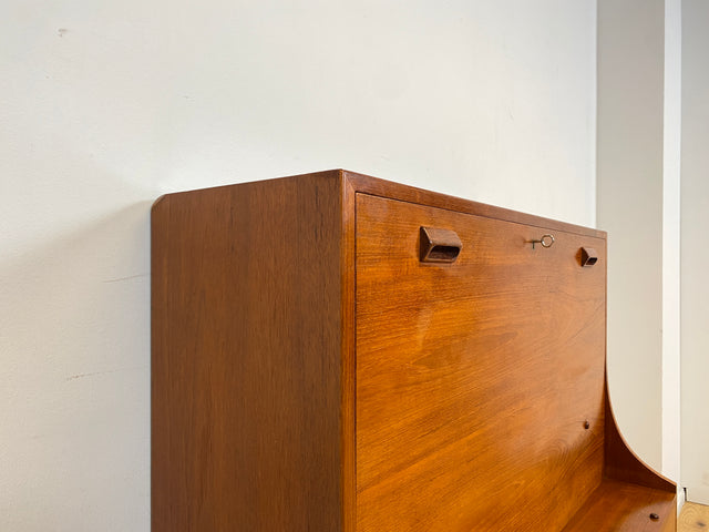 WMK I Seltener skandinavischer Mid-Century Designer Sekretär von Børge Mogensen , Vollholz in Teak I Schreibschrank Schreibtisch Desk Kommode Danish Design Vintage Teakholz Berlin Dresden München
