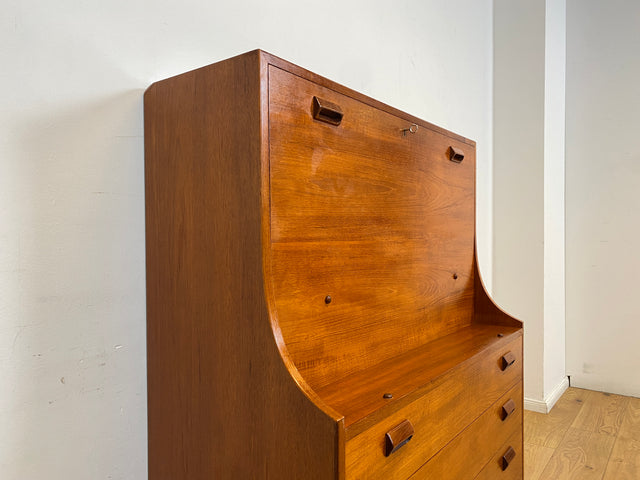 WMK I Seltener skandinavischer Mid-Century Designer Sekretär von Børge Mogensen , Vollholz in Teak I Schreibschrank Schreibtisch Desk Kommode Danish Design Vintage Teakholz Berlin Dresden München