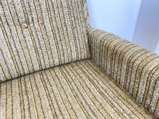 WMK # Hochwertiges skandinavischer Mid-Century Schlafsofa mit verstautem Doppelbett, feinem Wollbezug und Teakholz Rahmen # Sofa Couch Schlafcouch Ausziehsofa Klappsofa 3-Sitzer Danish Design Vintage