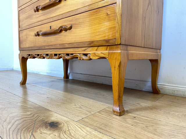 WMK I Besonders schöner skandinavischer Mid-Century Sekretär aus vollem Holz I Schreibkommode Schreibschrank Schreibtisch Kommode Schminkkommode Wäschekommode 60er Vintage Berlin Hannover Leipzig