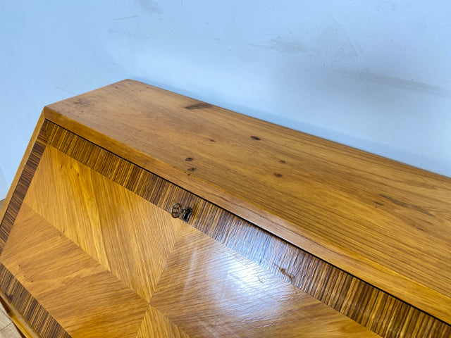 WMK I Besonders schöner skandinavischer Mid-Century Sekretär aus vollem Holz I Schreibkommode Schreibschrank Schreibtisch Kommode Schminkkommode Wäschekommode 60er Vintage Berlin Hannover Leipzig