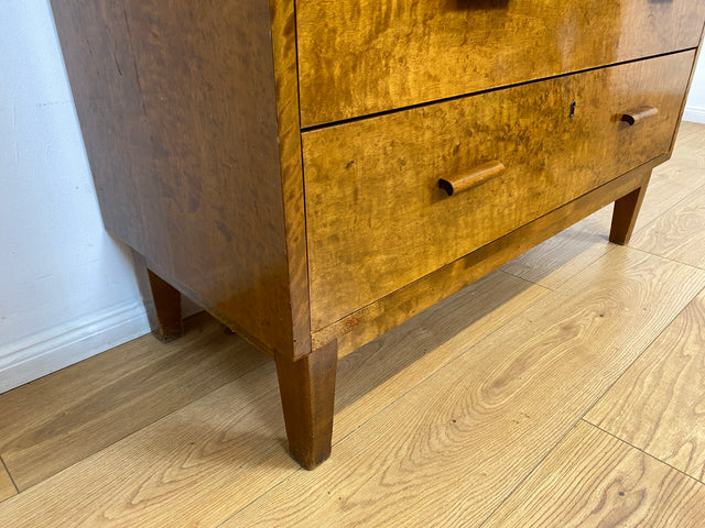 WMK # Sehr schöner skandinavischer Mid-Century Sekretär aus vollem Holz mit aufklappbarer Schreibplatte # Schreibschrank Schreibtisch Desk Kommode Schubladenkommode Wäschekommode Vintage Essen Dresden