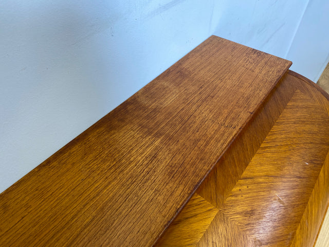 WMK I Stilvoller skandinavischer Mid-Century Sekretär in Teakholz I Schreibkommode Schreibschrank Schreibtisch Kommode Schminkkommode Wäschekommode Danish Design Vintage Teak Berlin Bremen Stuttgart