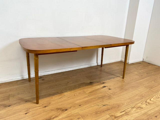 WMK I Sehr schöner skandinavischer Vintage Esstisch mit hübschen Tischbeinen, ausziehbar auf 180cm I Tisch Holztisch Küchentisch Ausziehtisch Dining Table 70er 80er Berlin Nürnberg Frankfurt Bremen