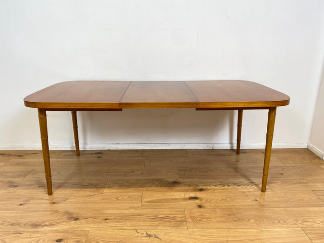 WMK I Sehr schöner skandinavischer Vintage Esstisch mit hübschen Tischbeinen, ausziehbar auf 180cm I Tisch Holztisch Küchentisch Ausziehtisch Dining Table 70er 80er Berlin Nürnberg Frankfurt Bremen