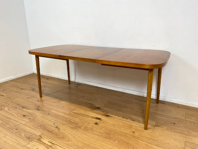 WMK I Sehr schöner skandinavischer Vintage Esstisch mit hübschen Tischbeinen, ausziehbar auf 180cm I Tisch Holztisch Küchentisch Ausziehtisch Dining Table 70er 80er Berlin Nürnberg Frankfurt Bremen