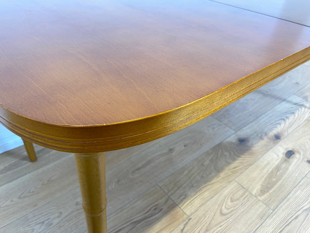 WMK I Sehr schöner skandinavischer Vintage Esstisch mit hübschen Tischbeinen, ausziehbar auf 180cm I Tisch Holztisch Küchentisch Ausziehtisch Dining Table 70er 80er Berlin Nürnberg Frankfurt Bremen