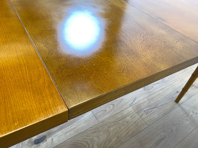 WMK I Sehr schöner skandinavischer Vintage Esstisch mit hübschen Tischbeinen, ausziehbar auf 180cm I Tisch Holztisch Küchentisch Ausziehtisch Dining Table 70er 80er Berlin Nürnberg Frankfurt Bremen