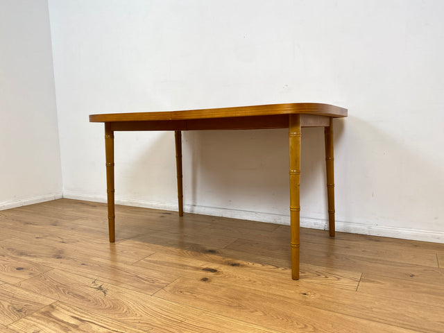 WMK I Sehr schöner skandinavischer Vintage Esstisch mit hübschen Tischbeinen, ausziehbar auf 180cm I Tisch Holztisch Küchentisch Ausziehtisch Dining Table 70er 80er Berlin Nürnberg Frankfurt Bremen