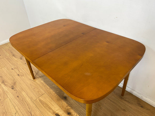 WMK I Sehr schöner skandinavischer Vintage Esstisch mit hübschen Tischbeinen, ausziehbar auf 180cm I Tisch Holztisch Küchentisch Ausziehtisch Dining Table 70er 80er Berlin Nürnberg Frankfurt Bremen