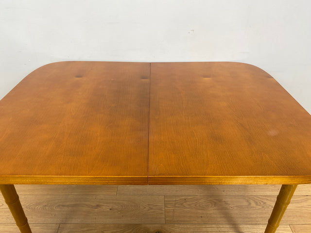 WMK I Sehr schöner skandinavischer Vintage Esstisch mit hübschen Tischbeinen, ausziehbar auf 180cm I Tisch Holztisch Küchentisch Ausziehtisch Dining Table 70er 80er Berlin Nürnberg Frankfurt Bremen