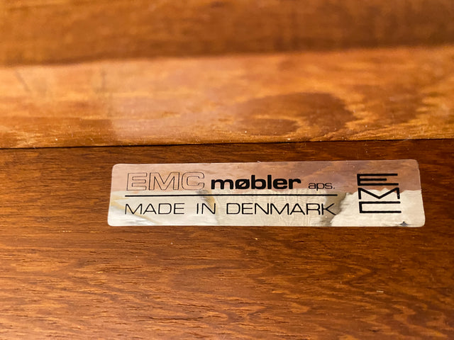 WMK I Hochwertiges skandinavisches Designer Sofa von EMC Møbler mit Teakholz Rahmen und beigem Wollbezug I Couch 3-Sitzer 3er Sitzgarnitur Danish Design Mid-Century Vintage Teak Berlin Köln Frankfurt