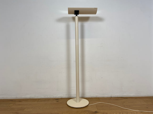 WMK I Design Award Gewinner aus 1988 I Hochwertige weiße Vintage Designer Standleuchte IBS 236 von Waldmann aus Metall I Steh Leuchte Lampe Deckenfluter Wohnzimmerlampe Vintage Space Age 80er Berlin