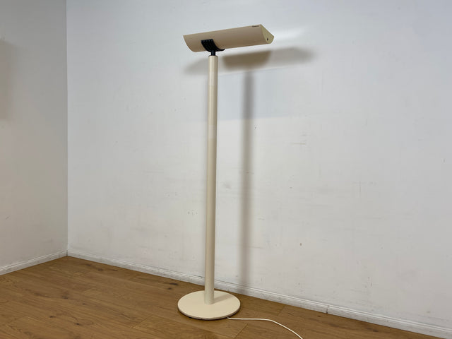 WMK I Design Award Gewinner aus 1988 I Hochwertige weiße Vintage Designer Standleuchte IBS 236 von Waldmann aus Metall I Steh Leuchte Lampe Deckenfluter Wohnzimmerlampe Vintage Space Age 80er Berlin