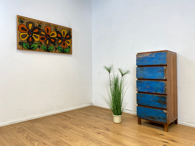 Boatwood by WMK # Sehr schöne Kommode mit Schubladen, ein aus altem Bootsholzhandgefertigtes Unikat aus massivem Teakholz # Schubladenkommode Schrank Wäschekommode Wäscheschrank Flurkommode Upcycling