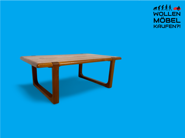 WMK Stylish &amp; very well preserved large Scandinavian designer coffee table by A/S Niels Bach, partly teak # Coffee table living room table coffee table teak Danish design vintage mid-century