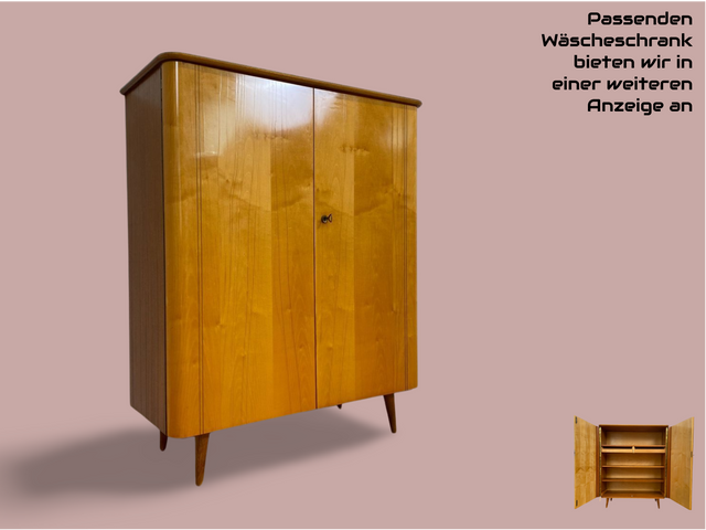 WMK Formschöner kleiner Mid-Century Schreibtisch Modell Dominia von VEB Heidenau mit Schubladen # Desk Arbeitstisch Sekretär Schminktisch Frisiertisch Kinderschreibtisch 50er 60er Rockabilly Vintage