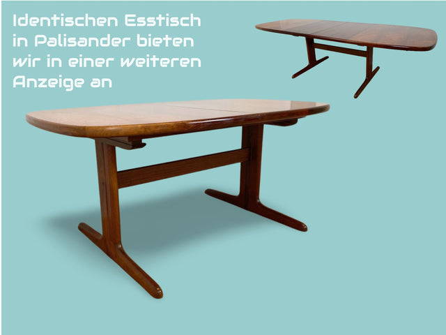 WMK Edler und hochwertiger skandinavischer Designer Esstisch von Skovby Møbelfabrik aus massiver Eiche , 2-fach ausziehbar # Tisch Küchentisch Ausziehtisch Holztisch Dining Table Danish Design Vintage