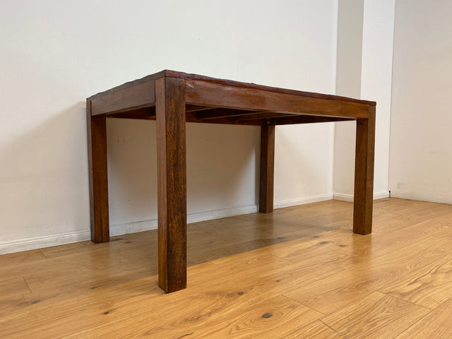Boatwood by WMK I Einzigartiger 140x90cm großer grüner Esstisch aus altem Bootsholz I ein handmade Unikat aus massivem Teakholz I Tisch Küchentisch Gartentisch Holztisch Dining Table Berlin Bonn Jena