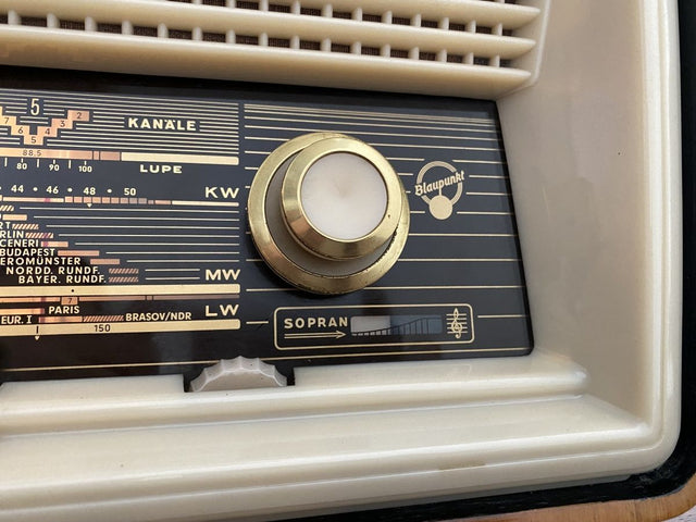 WMK Stilvolles und funktionierendes Mid-Century Radio Typ Sultan 20 200 von Blaupunkt # Rundfunkempfänger Musiktruhe UKW Röhrenradio Dekoration Musik Retro Vintage 50er 60er # Versand möglich