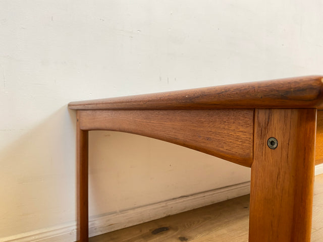 WMK I Stilvoller 150x75cm großer skandinavischer Wohnzimmertisch von namenhaften INFA Denmark aus Teakholz I Couchtisch Coffee Table Danish Design Vintage Mid-Century 60er 70er Berlin Hamburg Dortmund