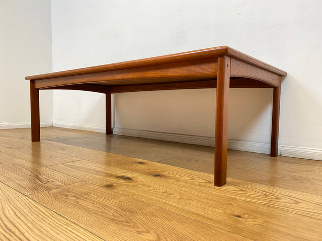 WMK I Stilvoller 150x75cm großer skandinavischer Wohnzimmertisch von namenhaften INFA Denmark aus Teakholz I Couchtisch Coffee Table Danish Design Vintage Mid-Century 60er 70er Berlin Hamburg Dortmund