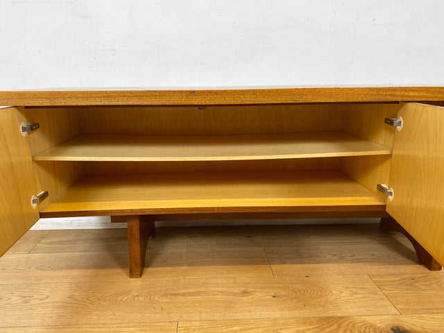 WMK I Schönes 160cm langes Mid-Century Lowboard mit Schubladen und hübschen Originalgriffen I Sideboard Kommode Anrichte Fernsehkommode TV Bank Vintage Möbel Retro 60er 70er Berlin Hamburg Regensburg