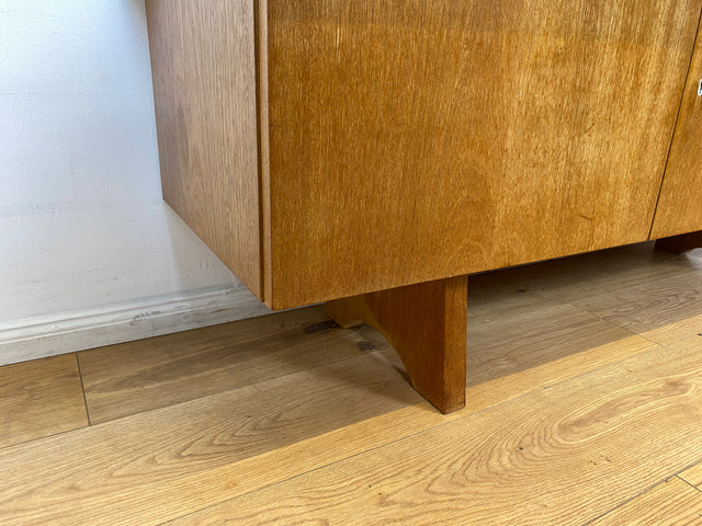 WMK I Schönes 160cm langes Mid-Century Lowboard mit Schubladen und hübschen Originalgriffen I Sideboard Kommode Anrichte Fernsehkommode TV Bank Vintage Möbel Retro 60er 70er Berlin Hamburg Regensburg