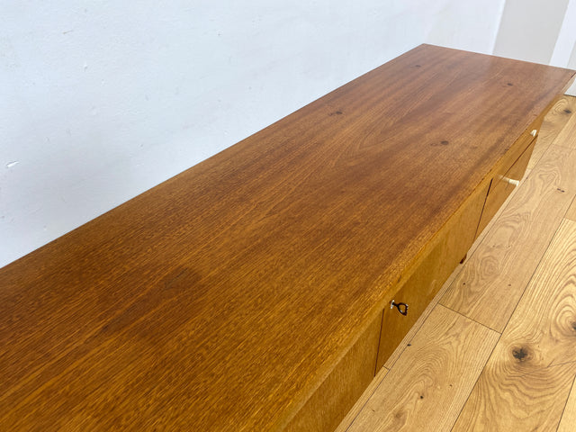 WMK I Schönes 160cm langes Mid-Century Lowboard mit Schubladen und hübschen Originalgriffen I Sideboard Kommode Anrichte Fernsehkommode TV Bank Vintage Möbel Retro 60er 70er Berlin Hamburg Regensburg