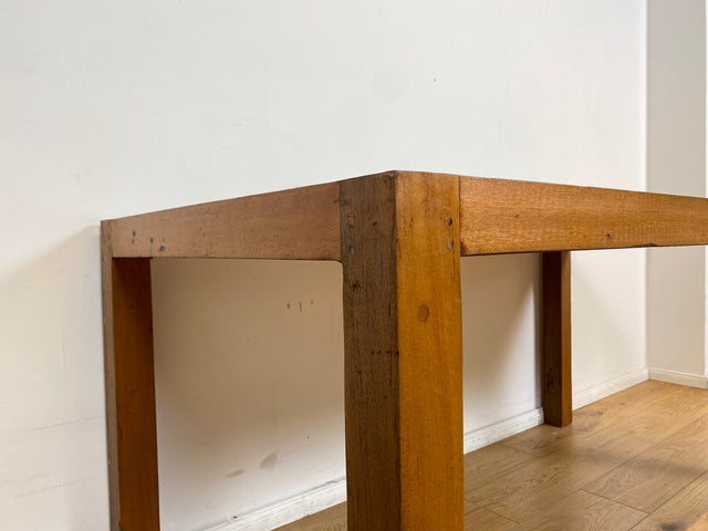 Boatwood by WMK # Einzigartiger 170x88cm großer Esstisch aus altem Bootsholz, ein handgefertigtes Unikat aus massivem Teakholz # blauer Tisch Esszimmertisch Holztisch Küchentisch Gastro Dining Table