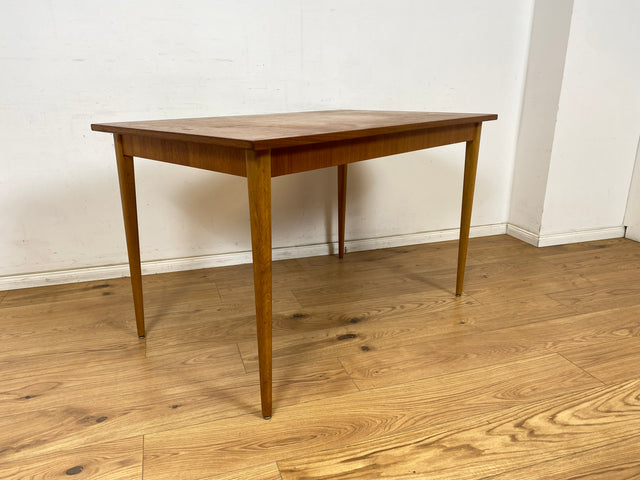 WMK Eleganter und gut erhaltener ausziehbarer skandinavischer Esstisch in Teakholz # Tisch Esszimmertisch Holztisch Küchentisch Ausziehtisch Danish Design Vintage Mid-Century Teak 50er 60er