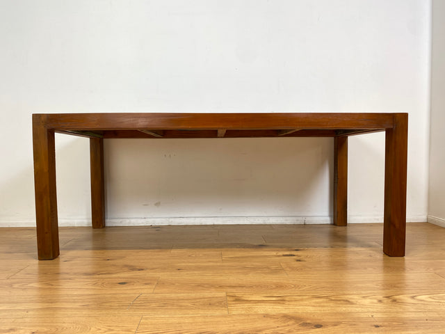 Boatwood by WMK I Besonders schöner 200x90cm großer Esstisch aus altem Bootsholz, ein handgefertigtes Unikat aus massivem Teakholz I Tisch Esszimmertisch Holztisch Küchentisch Gastro Dining Table