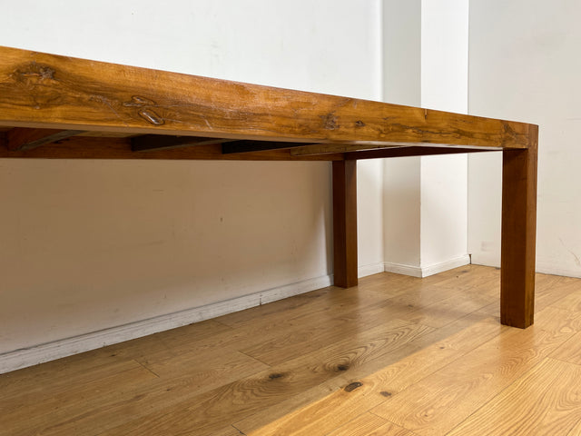 Boatwood by WMK I Imposanter 280x100cm großer Esstisch aus altem Bootsholz I handgefertigtes Unikat I Teakholz massiv I Tisch Tafel Esszimmer Küchen Garten Holz Dining Table Patchwork Berlin Kiel Sylt