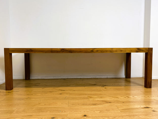 Boatwood by WMK I Imposanter 280x100cm großer Esstisch aus altem Bootsholz I handgefertigtes Unikat I Teakholz massiv I Tisch Tafel Esszimmer Küchen Garten Holz Dining Table Patchwork Berlin Kiel Sylt