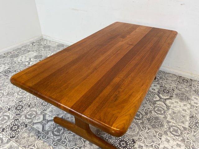 WMK Schöner und gut erhaltener Danish Designer Couchtisch von Glostrup Møbelfabrik aus massivem Teakholz # Tisch Wohnzimmertisch Skandinavisch Teak Vintage - Lieferung möglich