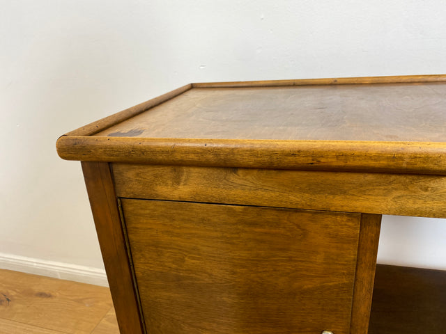 WMK # Beautiful 1930s Art Deco serving trolley on wheels with shelf &amp; lockable compartment # Tea trolley bar trolley side table coffee table trolley rolling cabinet bar bar dresser vintage # Shipping possible