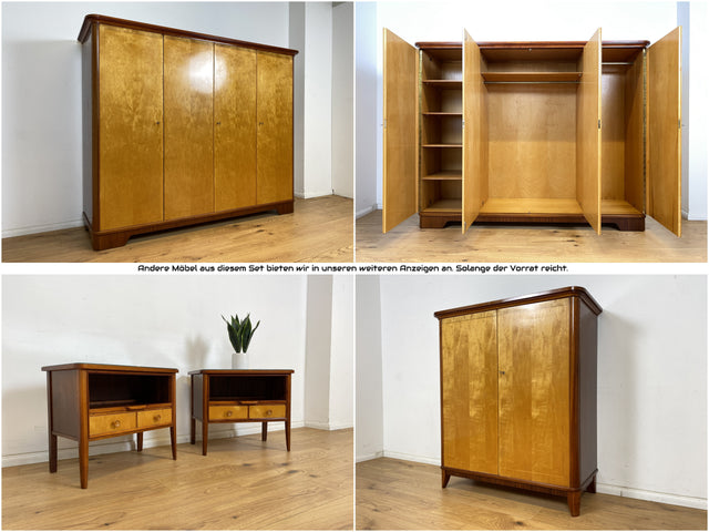 WMK Formschöner und sehr gut erhaltener Mid-Century Wäscheschrank aus 1959 mit innenliegenden Schubladen # Schrank Highboard Kleiderschrank Rockabilly Wardrobe Flurschrank Schuhschrank Vintage 50er