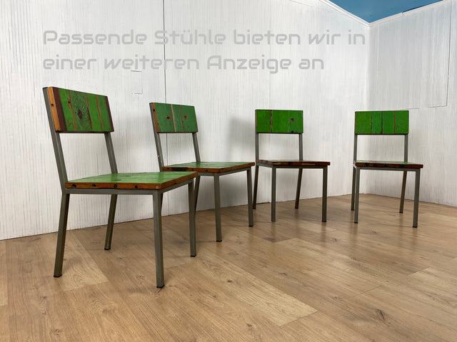 Boatwood by WMK # Formschöner und sehr robuster runder Esstisch aus altem Bootsholz, ein handgefertigtes Unikat aus massivem Teakholz # Tisch Küchentisch Holztisch Dinning Table # Lieferung möglich