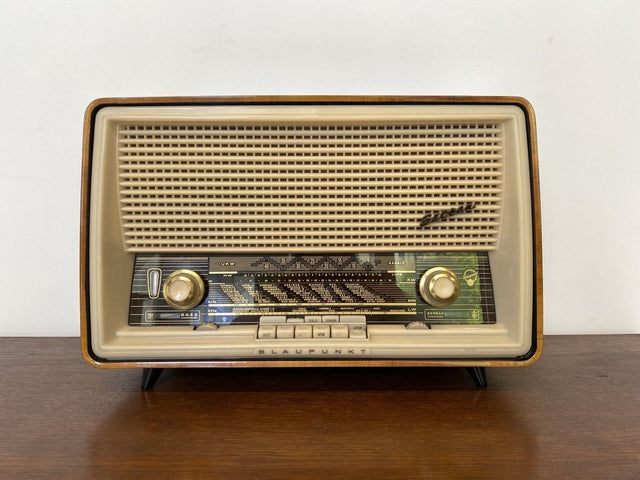 WMK Stilvolles und funktionierendes Mid-Century Radio Typ Sultan 20 200 von Blaupunkt # Rundfunkempfänger Musiktruhe UKW Röhrenradio Dekoration Musik Retro Vintage 50er 60er # Versand möglich