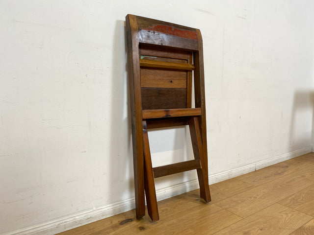 Boatwood by WMK # 4er Set besonderer Klappstühle aus altem Bootsholz I handgefertigte Unikate in original Farben I Stühle Küchenstuhle Holzstühle Campingstühle Balkonstühle Gartenstühle Berlin Bremen