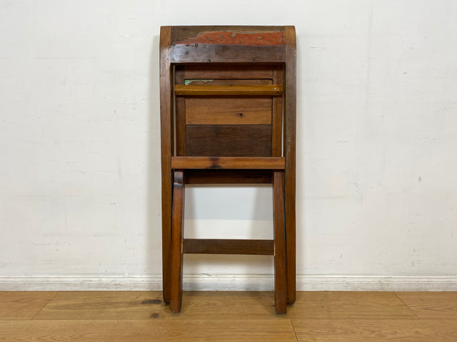 Boatwood by WMK # 4er Set besonderer Klappstühle aus altem Bootsholz I handgefertigte Unikate in original Farben I Stühle Küchenstuhle Holzstühle Campingstühle Balkonstühle Gartenstühle Berlin Bremen