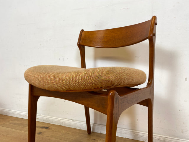 WMK I 4er Set skandinavischer Designer Stühle Model 49 von Erik Buck für O.D. Møbler I Teakholz I Esszimmerstühle Küchenstühle Chairs Danish Design Mid-Century Vintage Teak I Berlin Stuttgart Dresden