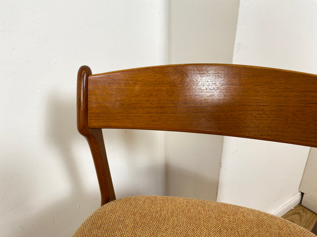 WMK I 4er Set skandinavischer Designer Stühle Model 49 von Erik Buck für O.D. Møbler I Teakholz I Esszimmerstühle Küchenstühle Chairs Danish Design Mid-Century Vintage Teak I Berlin Stuttgart Dresden