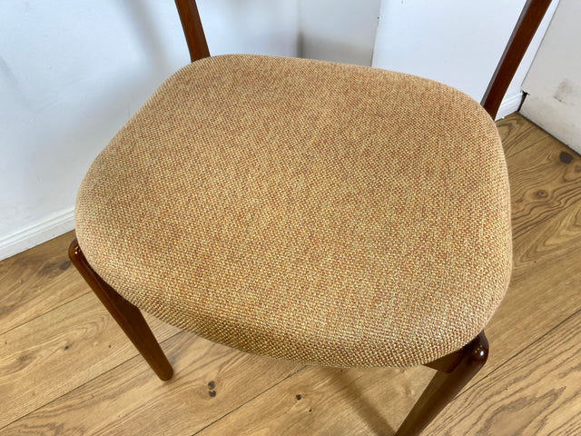 WMK I 4er Set skandinavischer Designer Stühle Model 49 von Erik Buck für O.D. Møbler I Teakholz I Esszimmerstühle Küchenstühle Chairs Danish Design Mid-Century Vintage Teak I Berlin Stuttgart Dresden