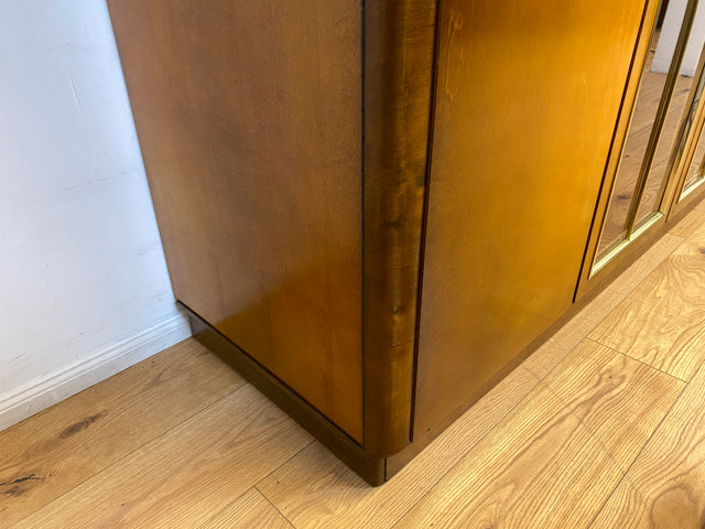 WMK I Versand 85€ I Formschöner und sehr gut erhaltener 50er Jahre Kleiderschrank mit Glastüren I Schrank Wardrobe Schlafzimmer Wäsche Mid-Century Rockabilly Vintage 60er Berlin Leipzig Dortmund