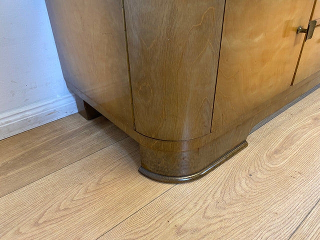 WMK I Formschönes 50er Jahre Lowboard mit Schubladen und Messingbeschlägen I Sideboard Kommode Wäschekommode TV Bank Fernsehkommode Rockabilly Mid-Century Vintage 50er 60er Berlin Düsseldorf Hamburg